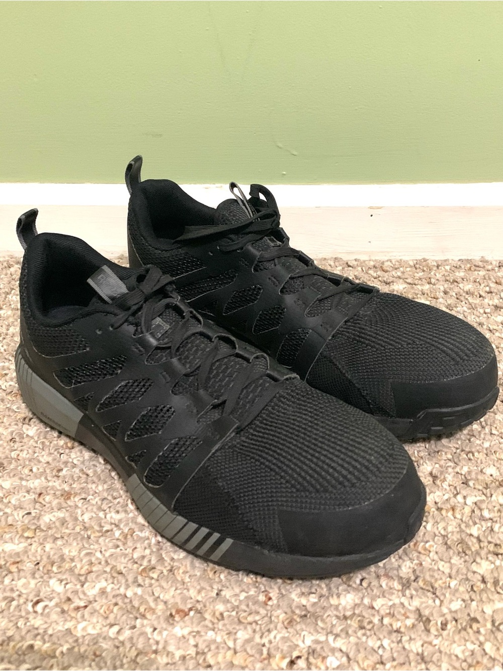 Reebok Work Fusion Flexweave RB4310 Men's 11.5 Black Composite Toe Shoes